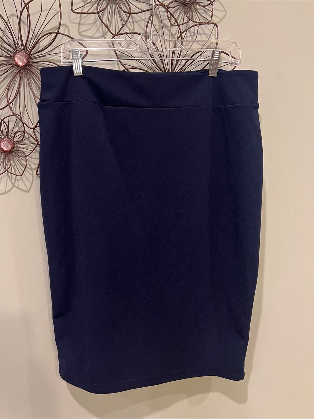 Women's Navy Pencil Skirt - Sleek Office Staple-NWOT